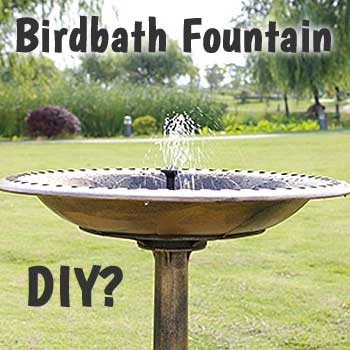 Antique Bird Bath & Water Fountain... How to Make it 1-2-3