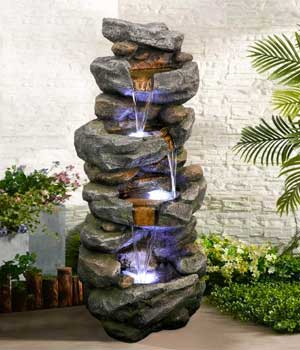 4 Cool Stacked Stone Water Features - Kits & DIY Ideas